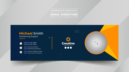 Business Digital Email Signature Design Template