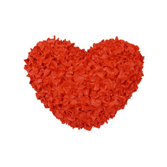 Obraz na płótnie Canvas 3D Rendering Heart red Flower