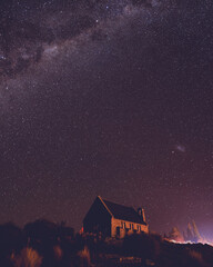Milky way sky at Church of the Good Shepard