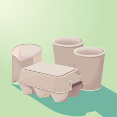 eco packaging illustration