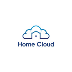 Home and cloud Logo Design