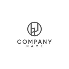 Initial P Monogram Logo Design