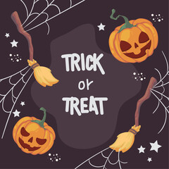 halloween trick or treat poster