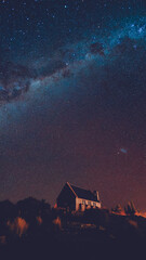 Milky way sky at Church of the Good Shepard