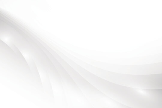 Abstract white and gray color, modern design background with geometric round shape. Vector illustration. © BK_graphic