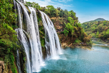Fototapeta na wymiar Huangguoshu Waterfall in Guizhou Province, China