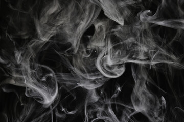 texture smoke on a black background abstract