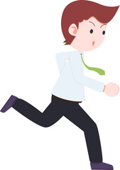 SD Business Man Isolated icons People Cartoon Character Flat illustration Png #53