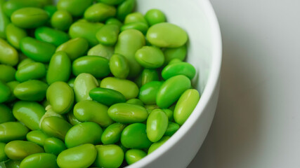 Bowl Of Fresh Edamame  Ready TO Eat
