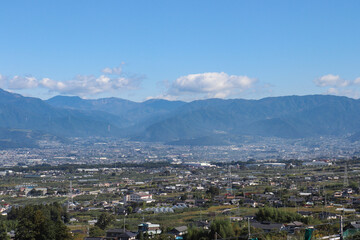 甲府盆地（山梨県笛吹市）