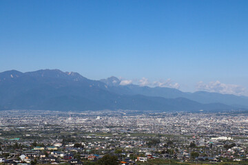 甲府盆地（山梨県笛吹市）
