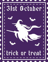 31st october Trick or treat stamp sign svg