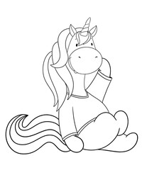 Cute giraffe outline 