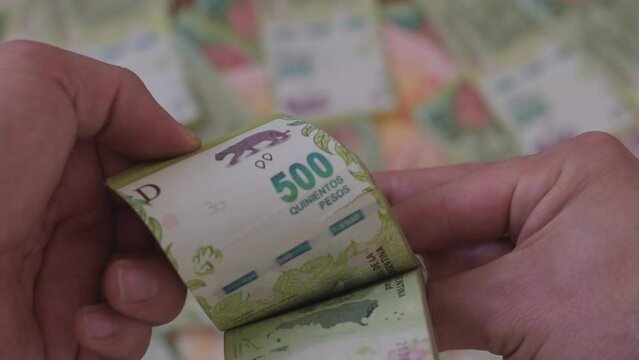 billetes de 500 pesos argentinos