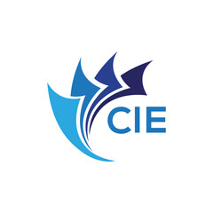 Fototapeta CIE letter logo. CIE blue image on white background. CIE Monogram logo design for entrepreneur and business.  CIE best icon.
 obraz