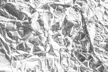 abstract white crumpled paper texture for background