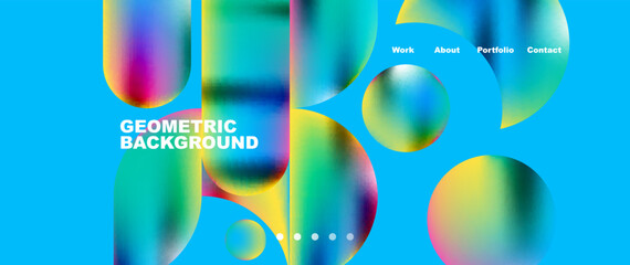 Minimal geometric abstract background, vector illustration for wallpaper banner background or landing page
