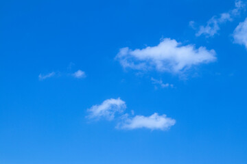 Fototapeta na wymiar blue Sky and clouds closeup