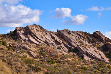 Fototapeta premium Clouds over Vasquez Rocks