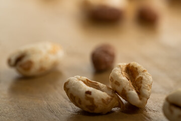 walnuts on wooden background