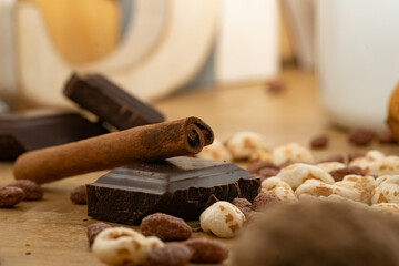 chocolate and cinnamon