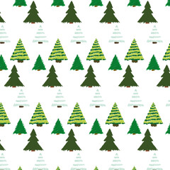 christmas trees seamless pattern transparent vactor edited.