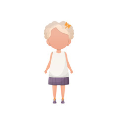 Cute girl in full growth.   Previous illustration.