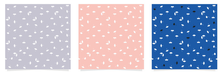 Spring summer trend flowers seamless pattern with small floral pattern