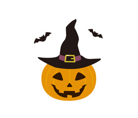ハロウィン　ジャック・オー・ランタン　アイコン　カボチャ　ハロウィーン　シンプル　イラスト