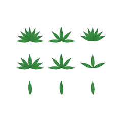 leaf design, vector, natural, leaf logo set, agriculture, health, green design