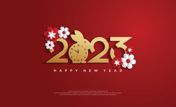 Happy New Year 2023 With Chinese New Year Zodiac Theme