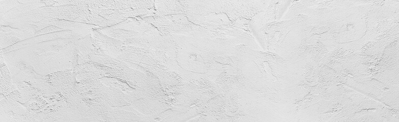 White cement wall background and textured, Banner panorama
