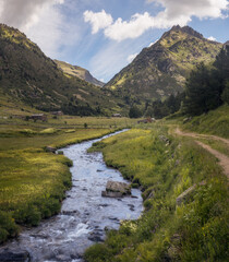 Creek at Incles Valley in Andorra