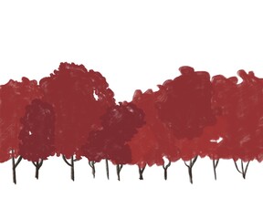 木　森の背景　秋