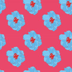 Garden flower, plants ,botanical ,seamless pattern vector design for fashion,fabric,wallpaper and all prints on green mint background color. Cute pattern in small flower. Small colorful flowers.