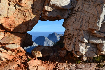 rock window with view