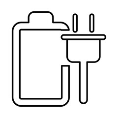 Battery charging icon 