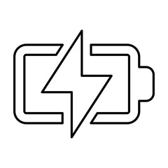 Battery charging icon 