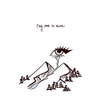 cry me a river illustration 