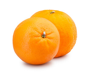 orange fruit isolated on white background