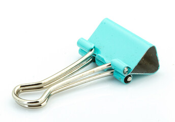 clipping path  Paper clip isolated on white background