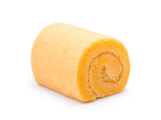 cake roll isolated on white background