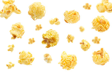 popcorn isolated on white background