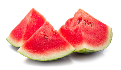 Watermelon fruit isolated on white background