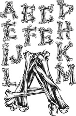 Bones alphabet