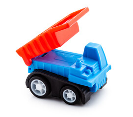 toy truck isolated on white background © Poramet