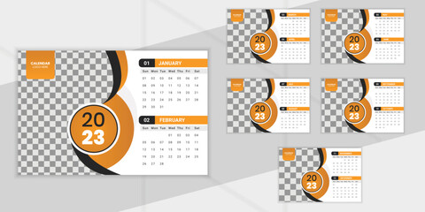 Monthly calendar 2023. The week Starts on Sunday.