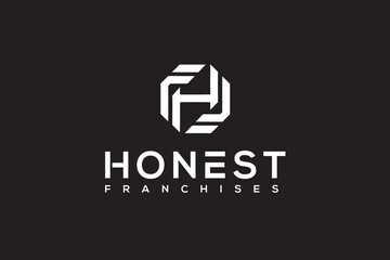 letter hf logo design