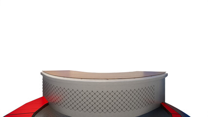 TV broadcast studio table