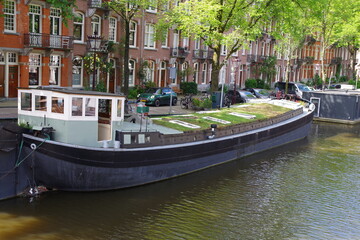 Fototapeta na wymiar Amsterdam Hauptstadt der Niederlande